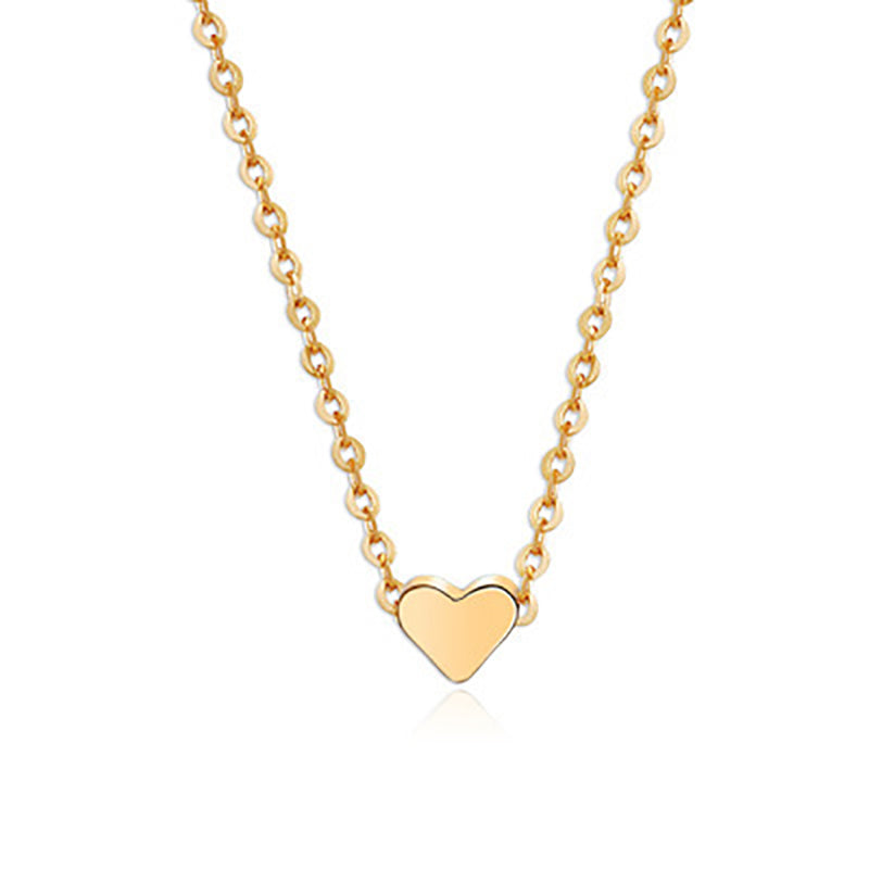 Gold Color Double-sided Love Pendant Necklaces